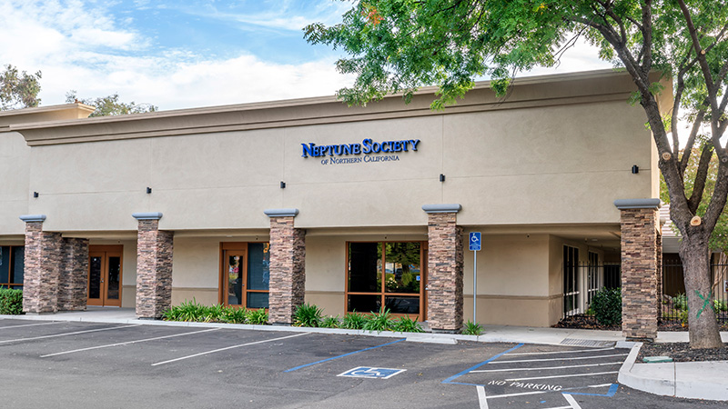 Neptune Society of Fairfield, building entrance