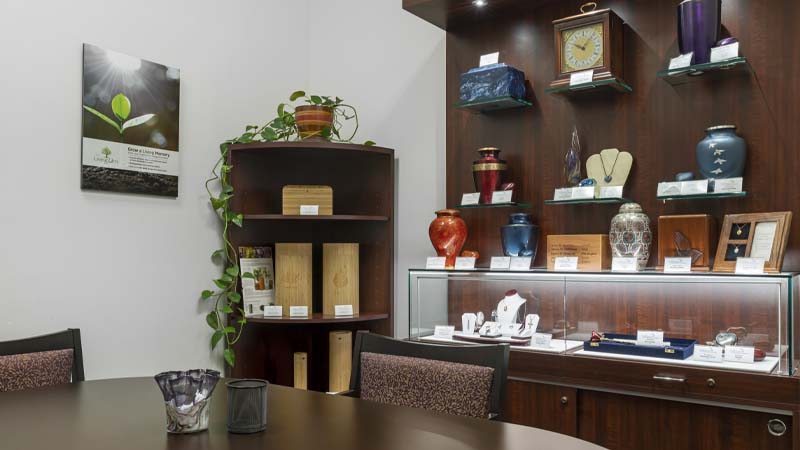 Neptune Society of Stockton, arrangement room